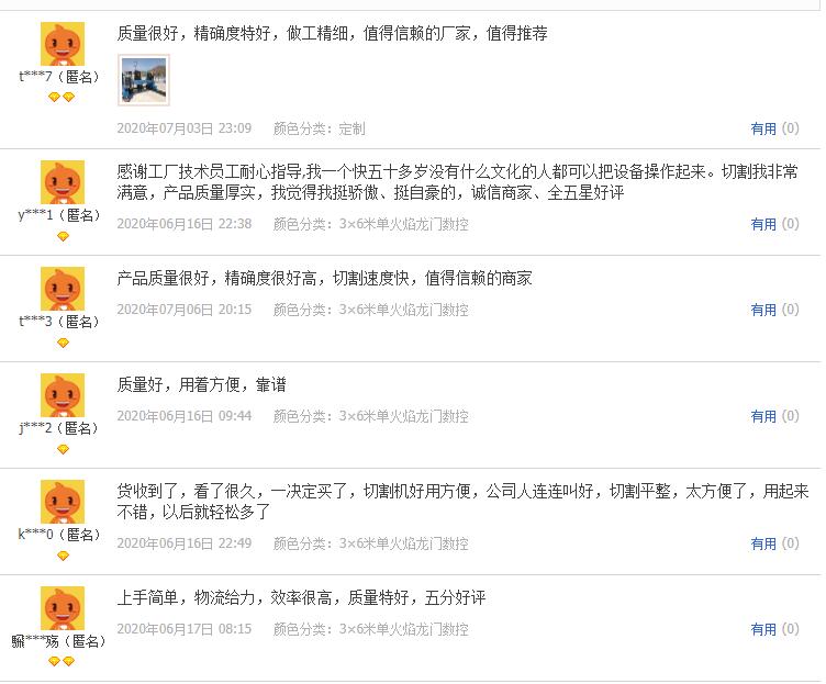 信爾切割機(jī)用戶評價 信爾切割機(jī)用戶評價